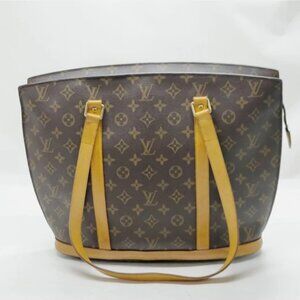 Authentic Louis Vuitton Babylone Brown Monogram Shoulder Bag mn483-010326